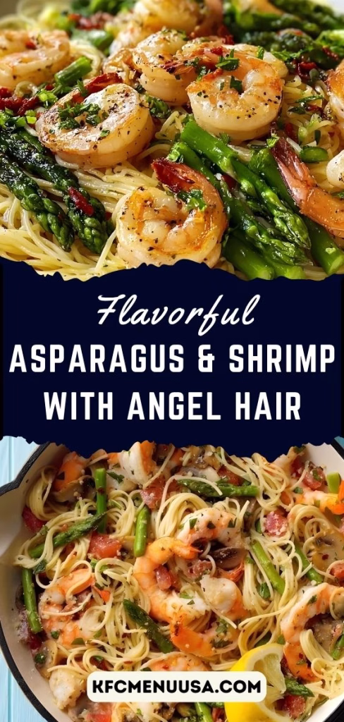 Asparagus and Shrimp with Angel Hair Pasta Recipe