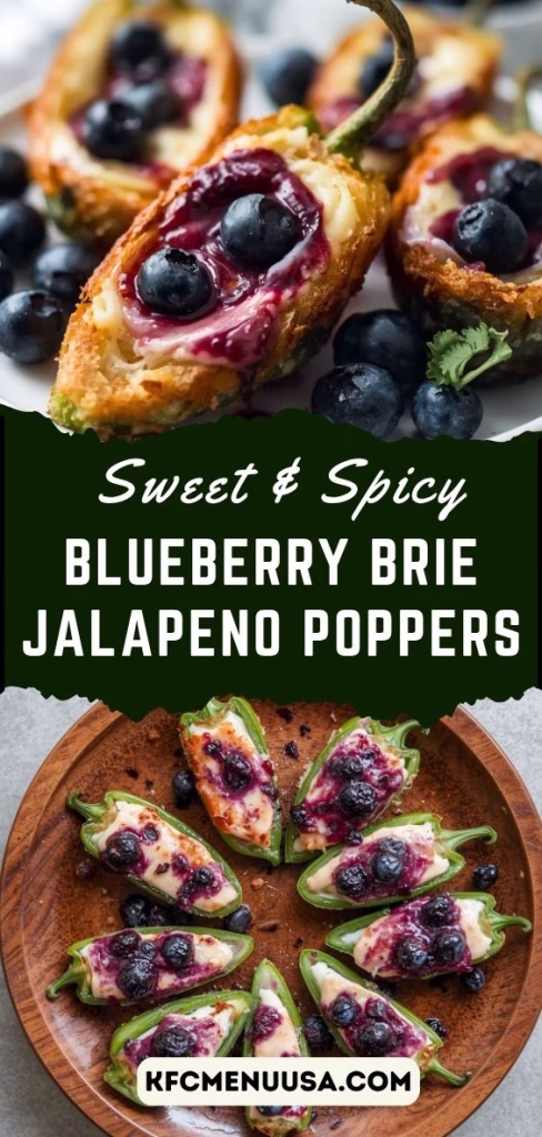 Blueberry Brie Jalapeño Poppers Recipe