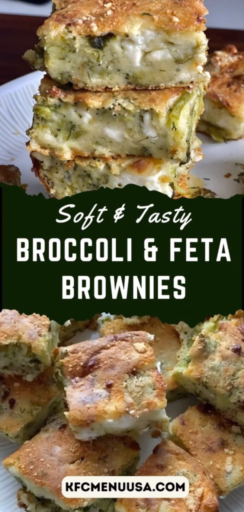 Broccoli & Feta Brownies Recipe