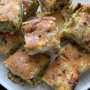 Broccoli & Feta Brownies Recipe