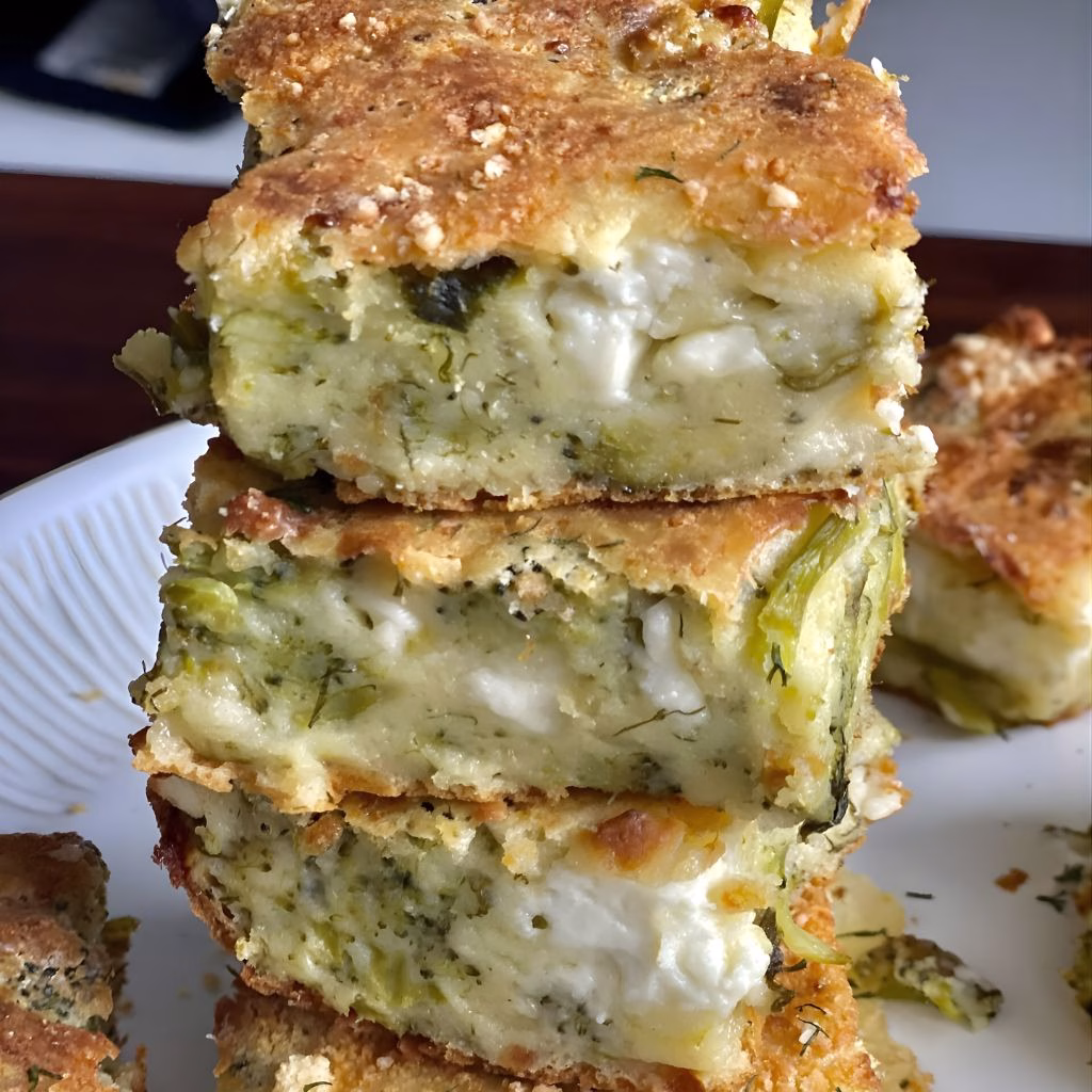 Broccoli & Feta Brownies Recipe