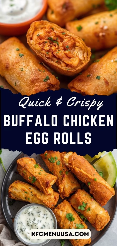 Buffalo Chicken Egg Rolls Recipe