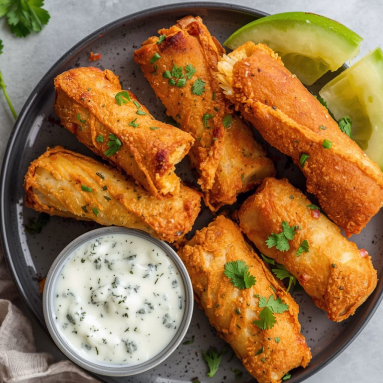 Buffalo Chicken Egg Rolls Recipe