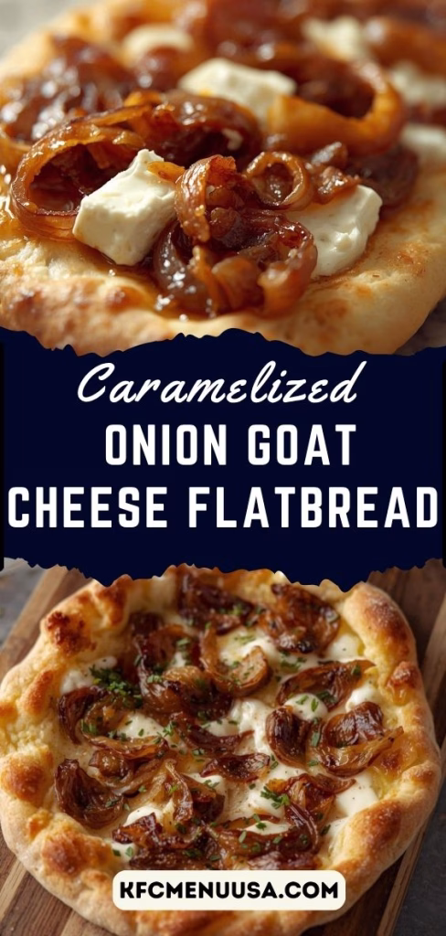 Caramelized Onion Goat Cheese Flatbread Recipe
