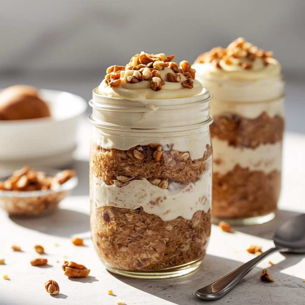 Carrot Cake Overnight Oats Recipe