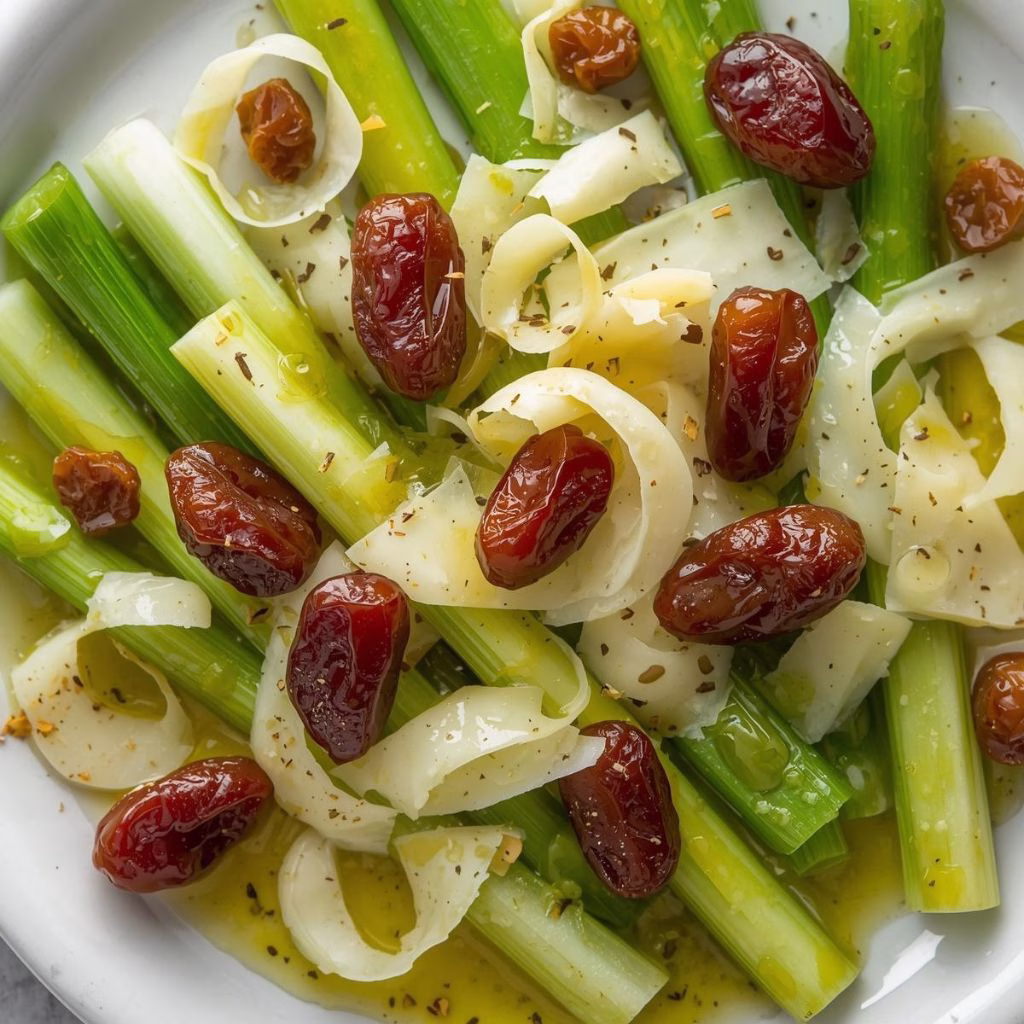 Celery Parmesan Date Salad Recipe