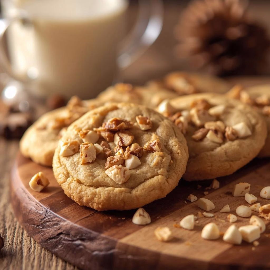 Chai White Chocolate Toffee Cookies Recipe