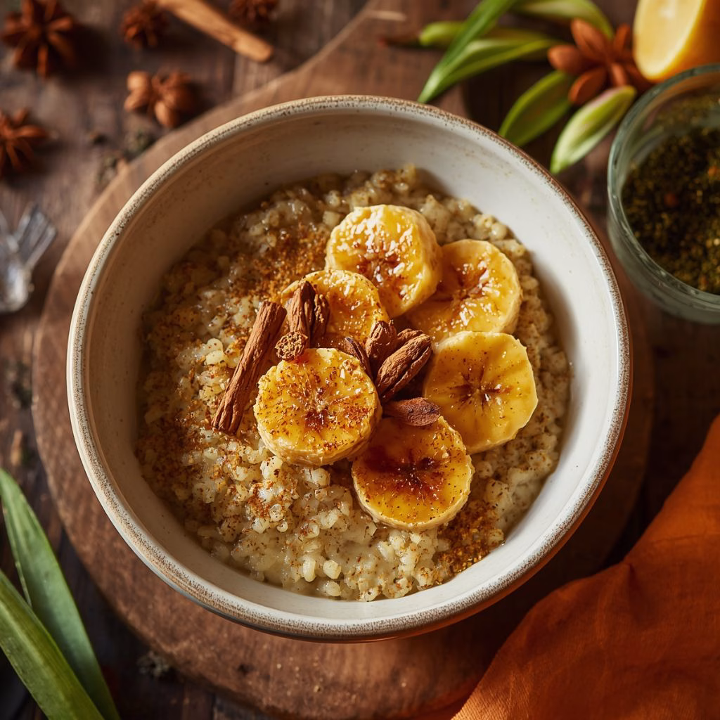 Coconut Quinoa Porridge With Caramelized Bananas Recipe