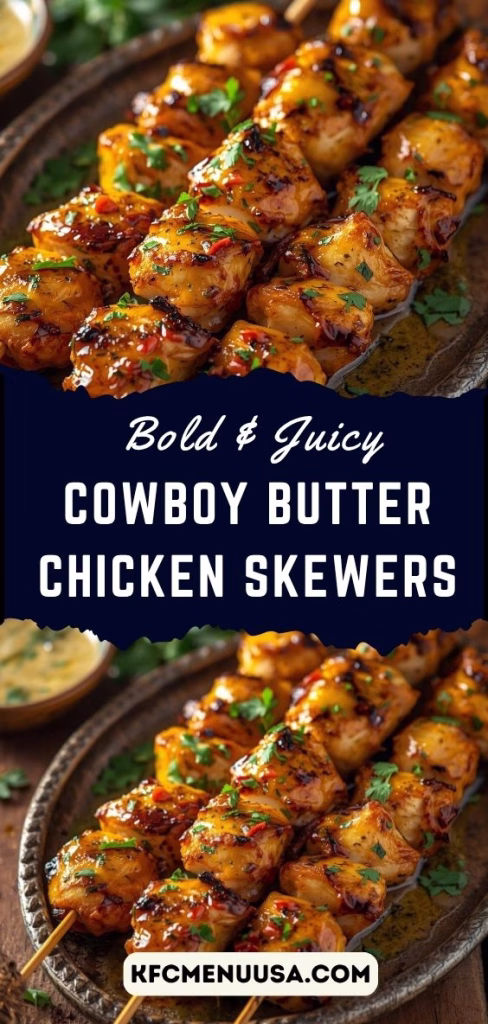 Cowboy Butter Chicken Skewers Recipe
