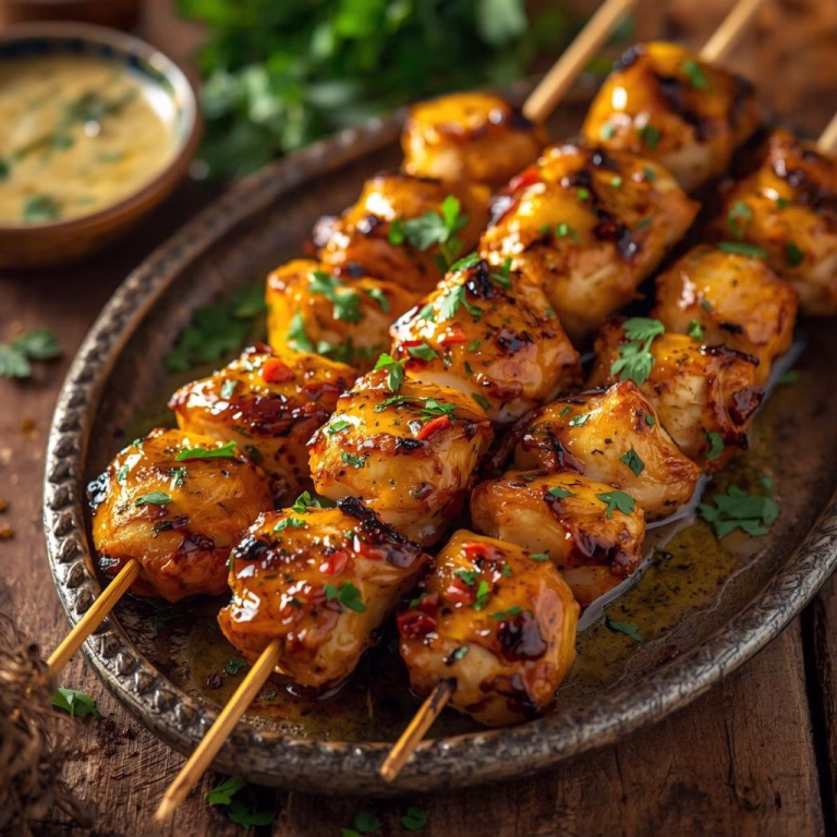 Cowboy Butter Chicken Skewers Recipe