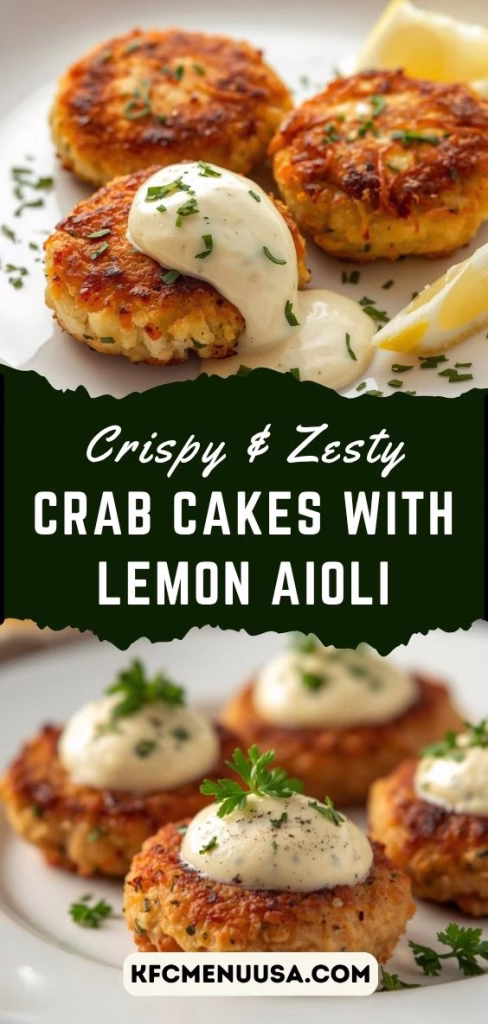 Crab Cakes with Lemon Aioli Recipe