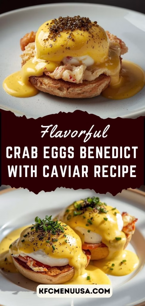 Crab Eggs Benedict with Caviar Recipe
