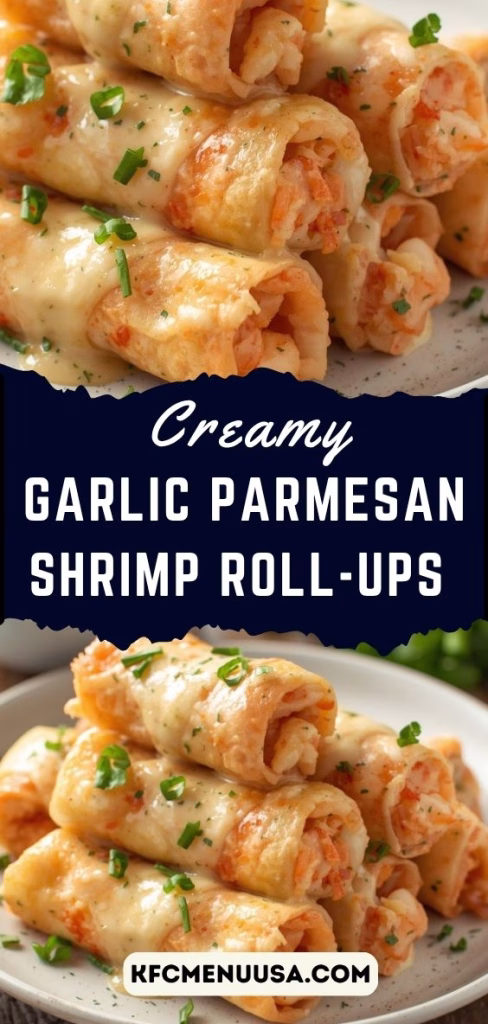 Creamy Garlic Parmesan Shrimp Roll-Ups Recipe