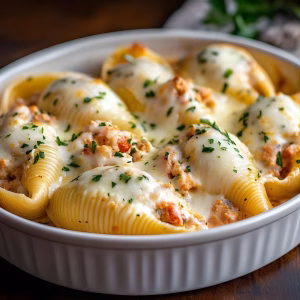 Creamy Seafood Stuffed Shells Recipe