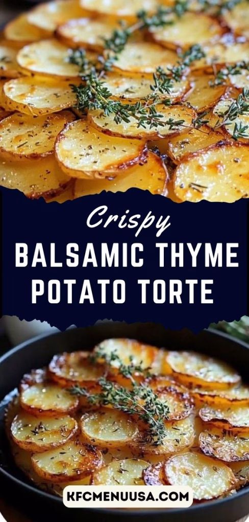 Balsamic Thyme Potato Torte Recipe