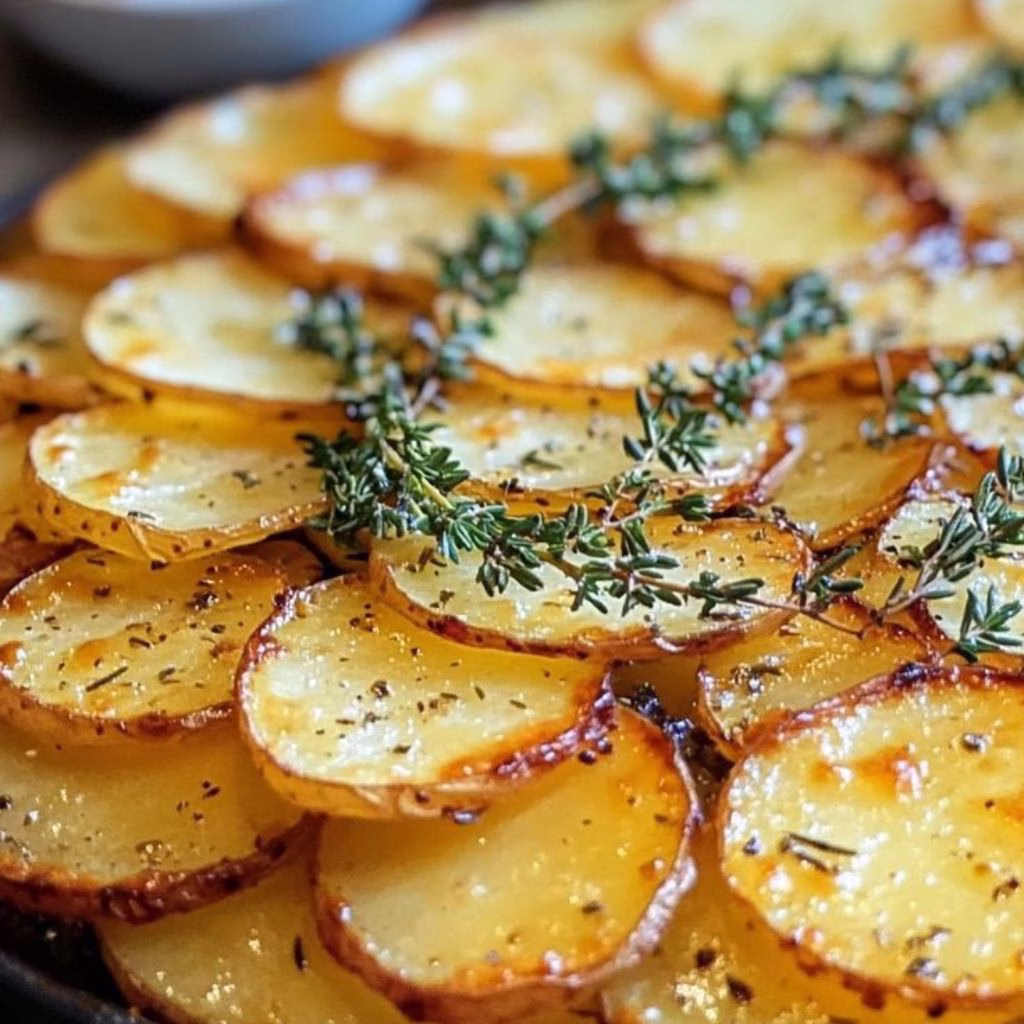 Balsamic Thyme Potato Torte Recipe