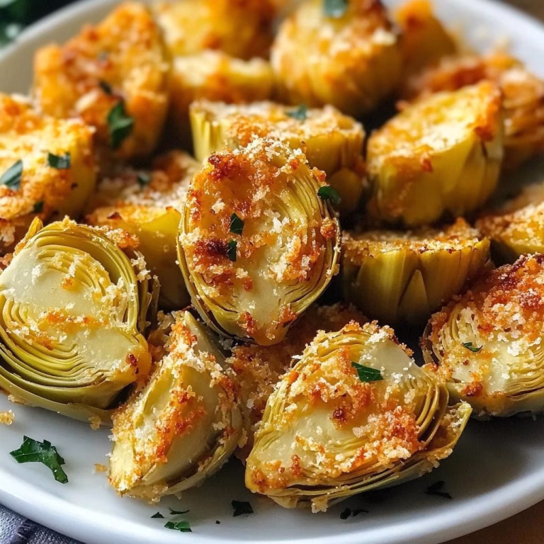 Crispy Parmesan Artichoke Hearts Recipe