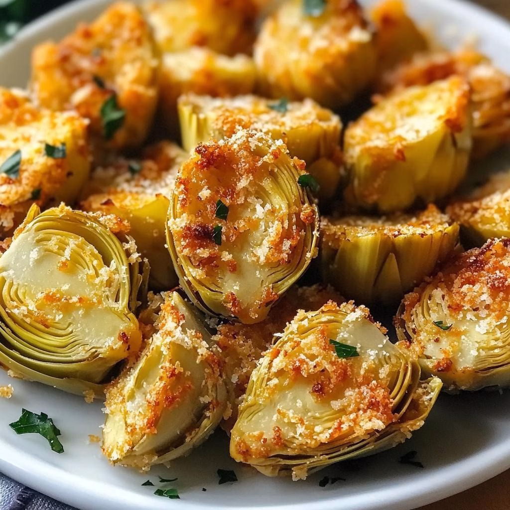 Crispy Parmesan Artichoke Hearts Recipe
