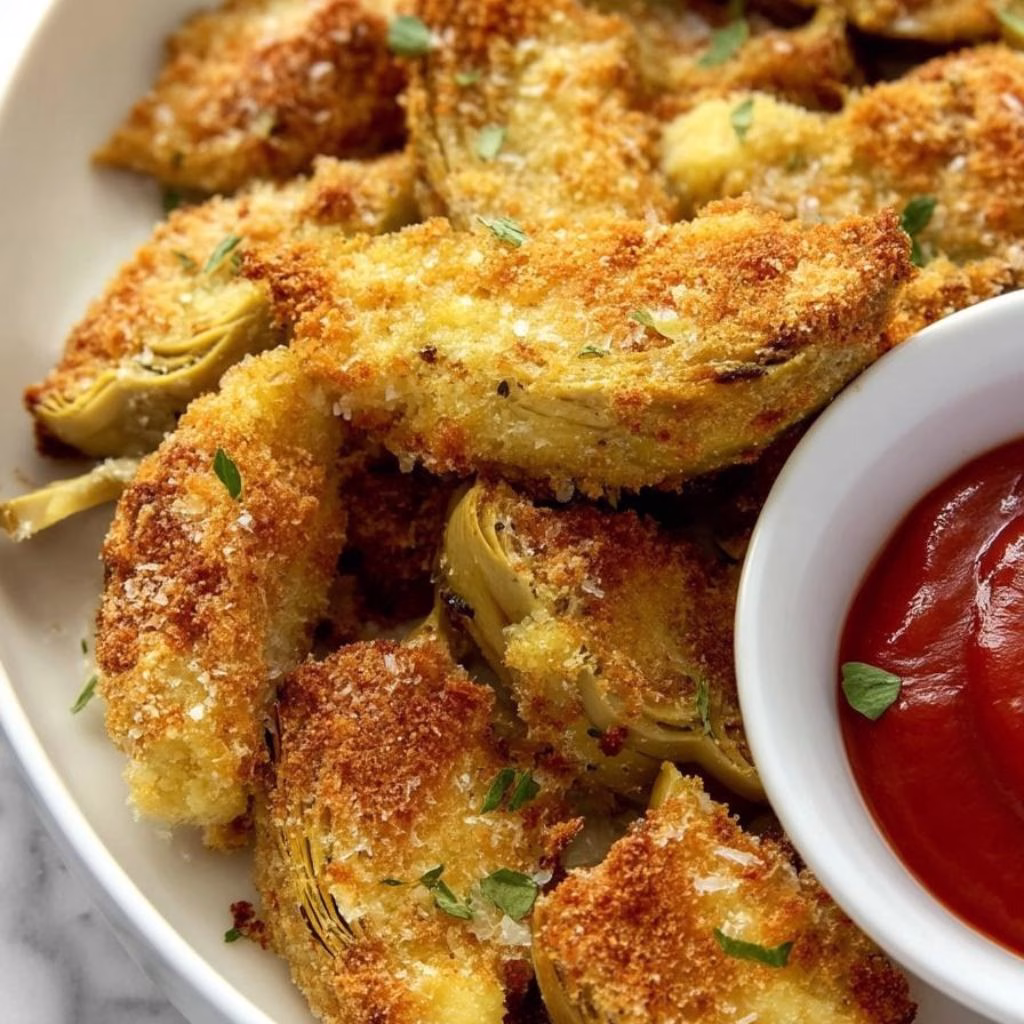 Crispy Parmesan Artichoke Hearts Recipe