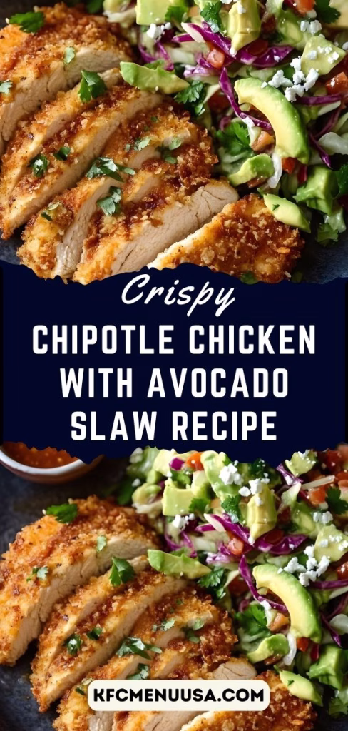 Crispy Chipotle Chicken with Creamy Avocado Slaw Recipe