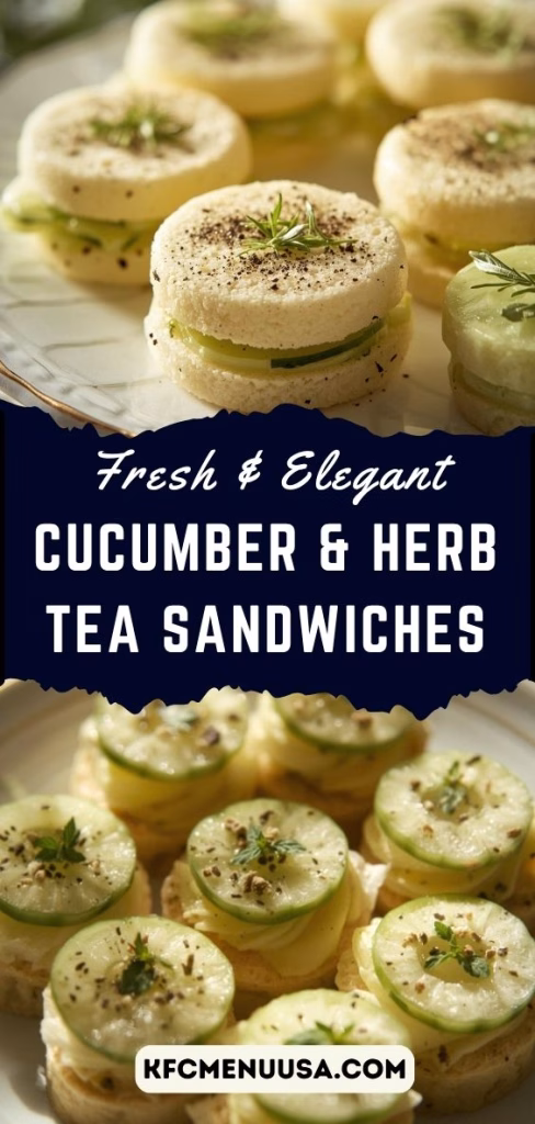 Cucumber & Herb Tea Sandwiches Recipe