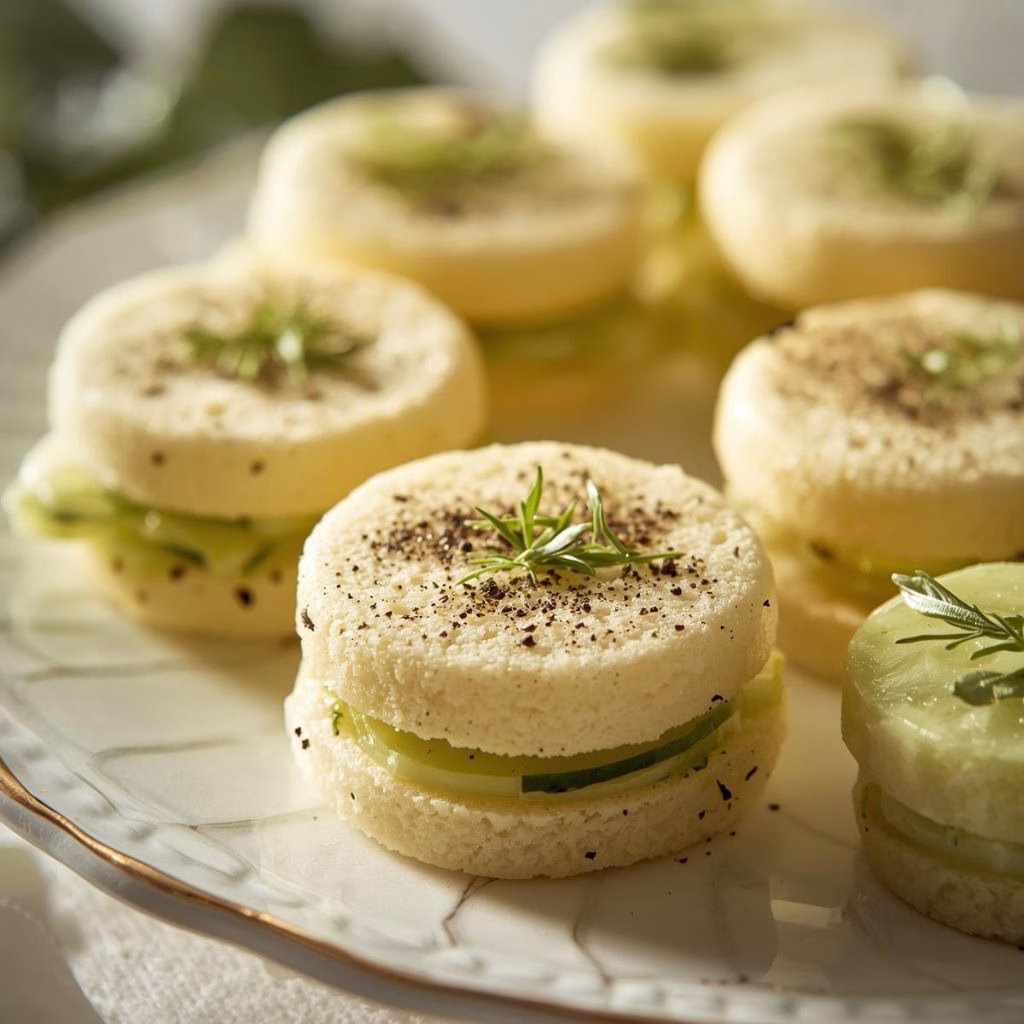 Cucumber & Herb Tea Sandwiches Recipe