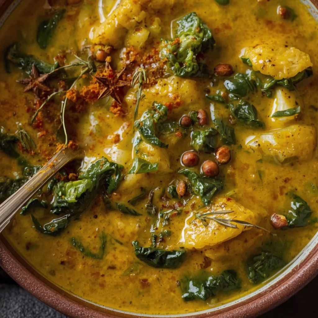 Curried Cauliflower And Kale Soup Recipe