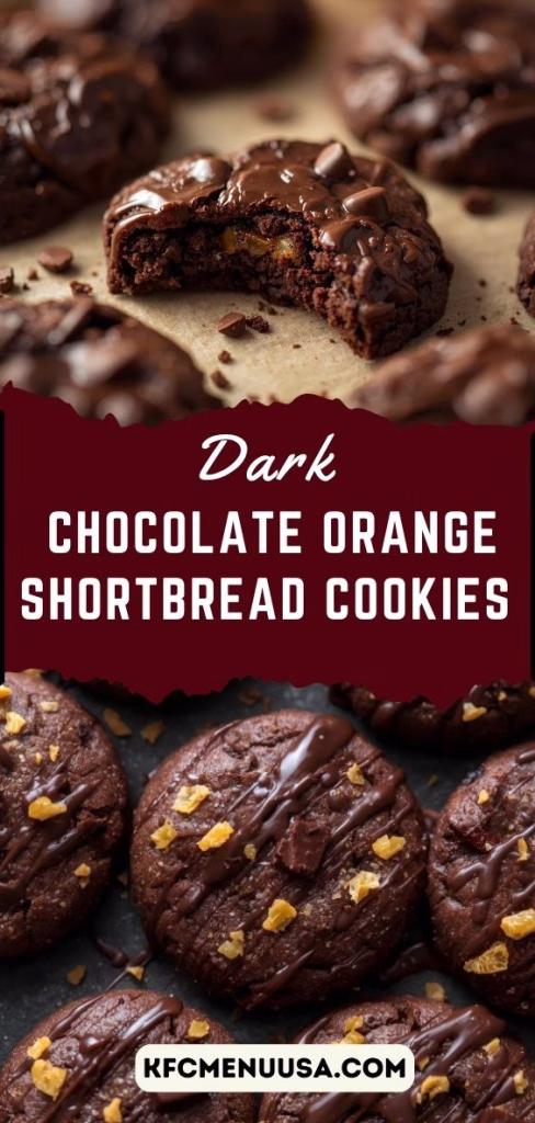 Dark Chocolate Orange Shortbread Cookies Recipe