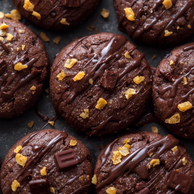 Dark Chocolate Orange Shortbread Cookies Recipe