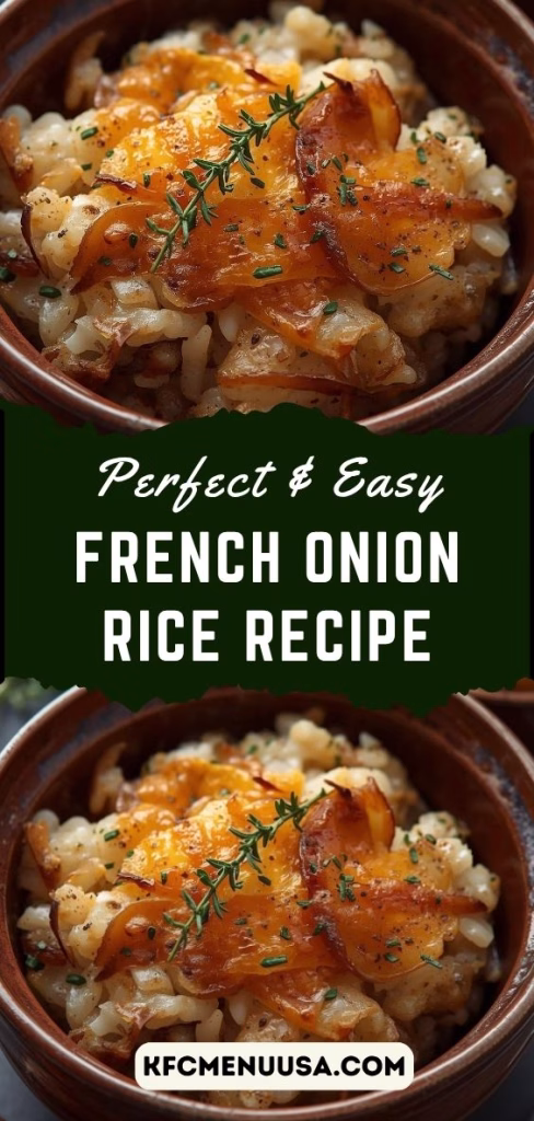 French Onion Rice Recipe