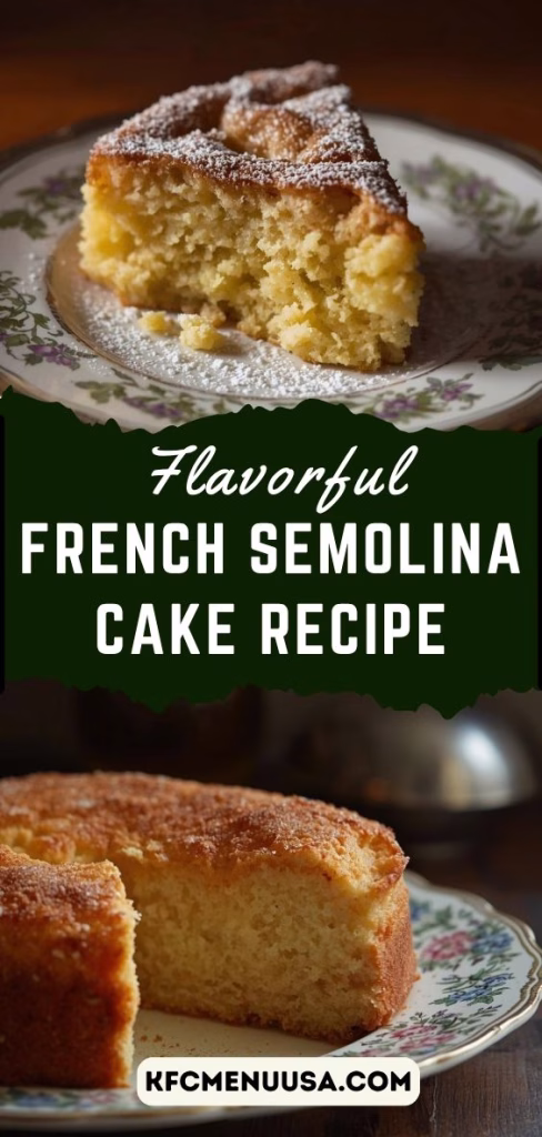 French Semolina Cake Recipe