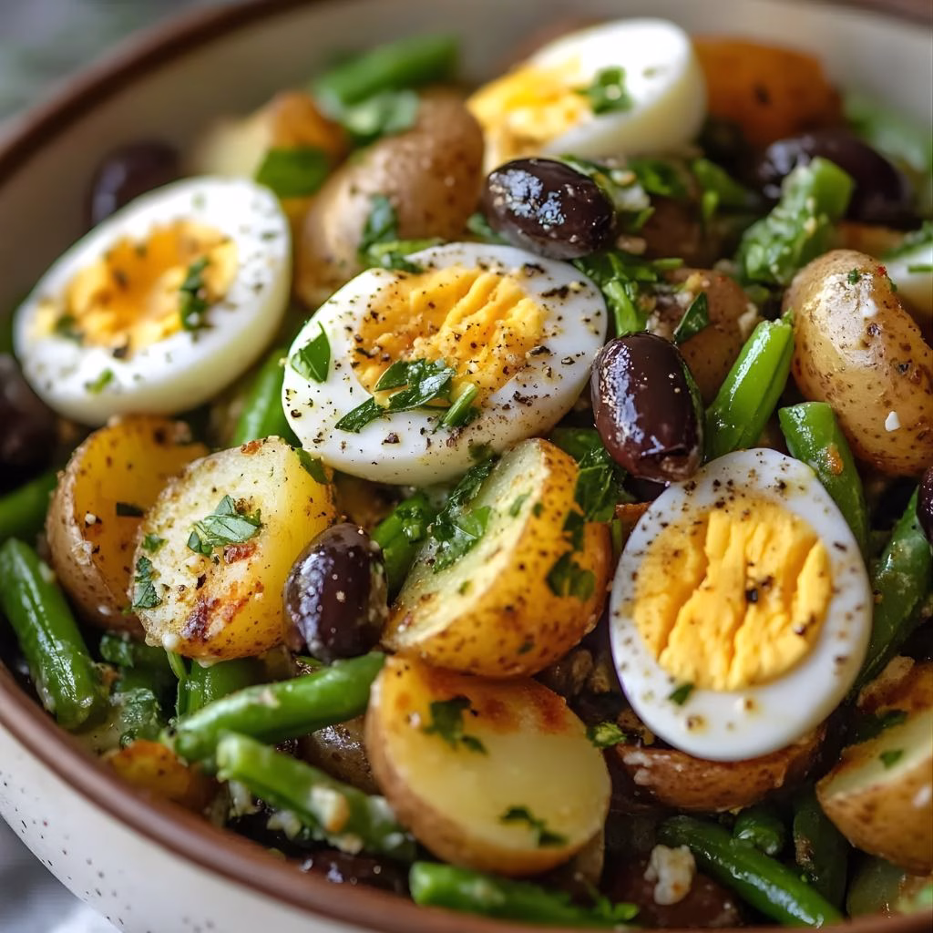 French-Style Potato Green Bean Salad Recipe