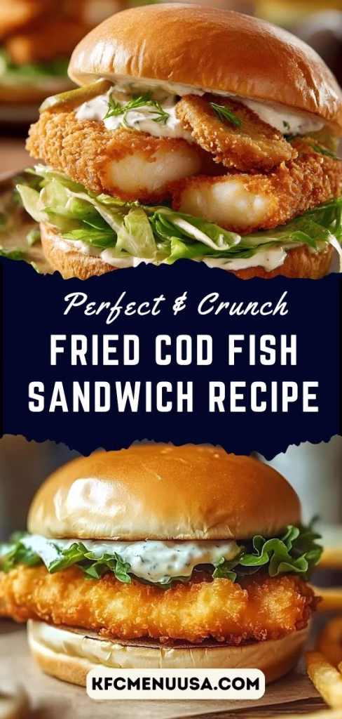 Fried Cod Fish Sandwich Recipe