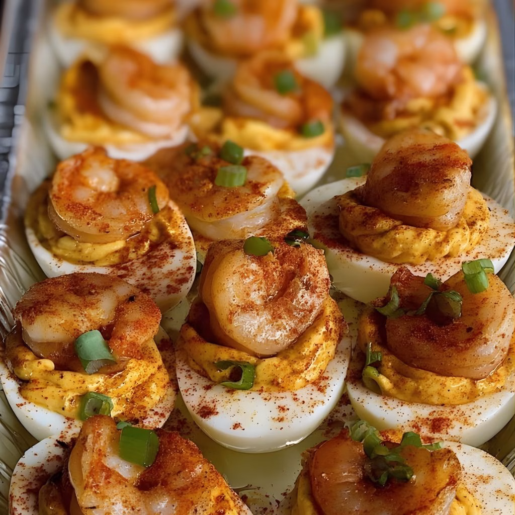 Fried Shrimp Deviled Eggs Recipe