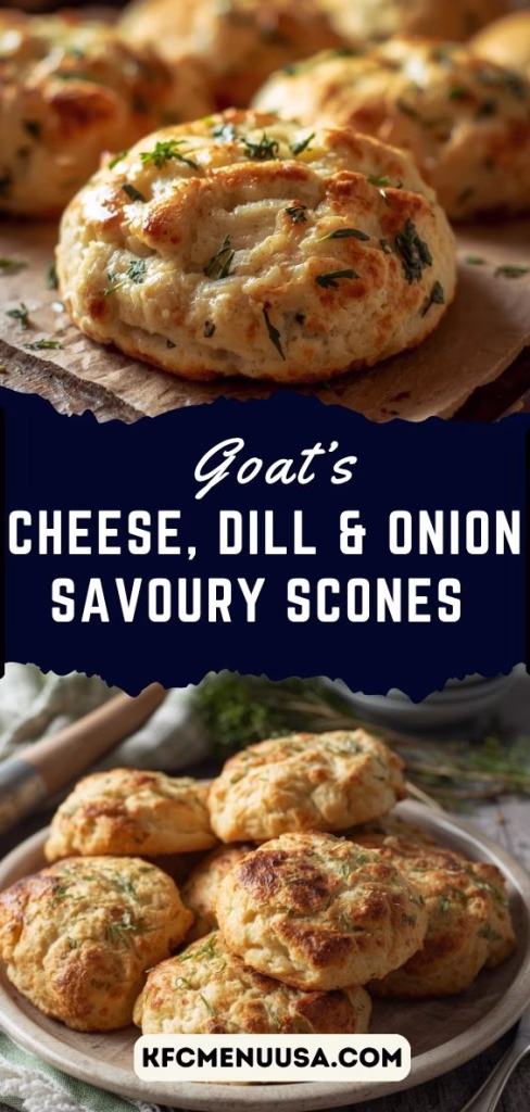 Goat’s Cheese, Dill and Onion Savoury Scones Recipe