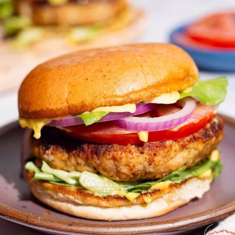 Greek Chicken Burgers with Tzatziki Recipe