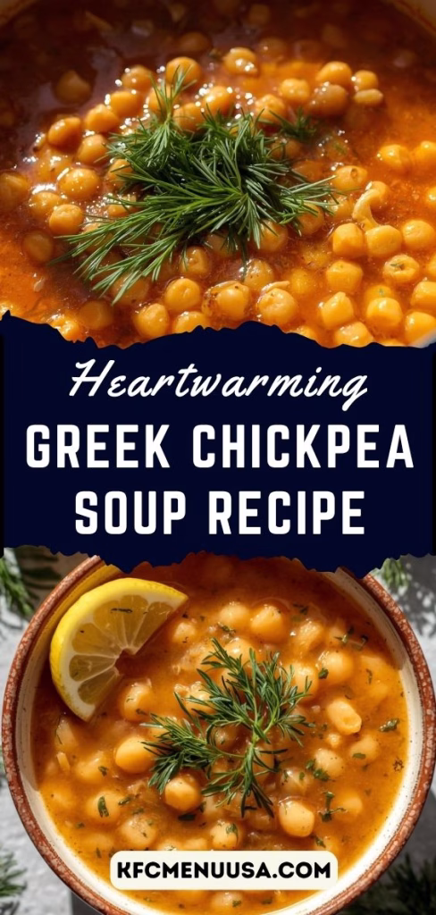 Greek Chickpea Soup Recipe