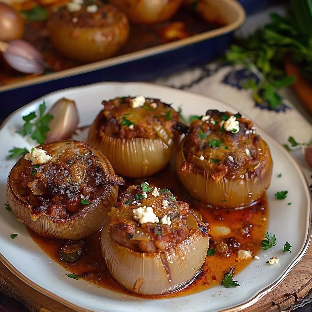 Greek Stuffed Onions Recipe