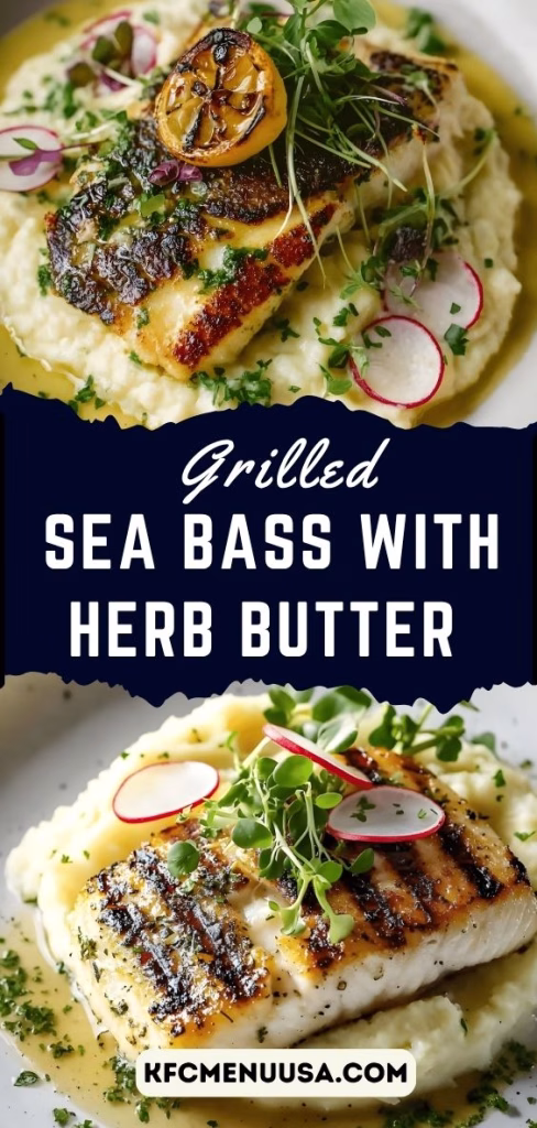 Grilled Sea Bass with Herb Butter Recipe