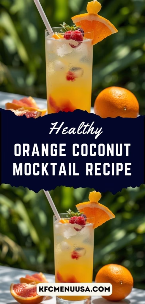 Orange Coconut Mocktail Recipe
