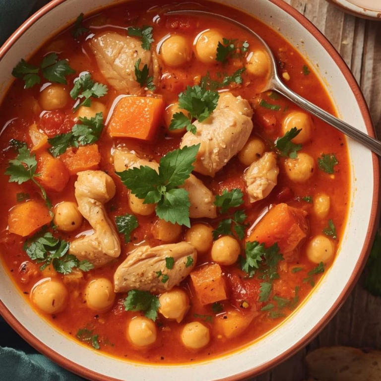 Hearty Chicken and Chickpea Soup Recipe