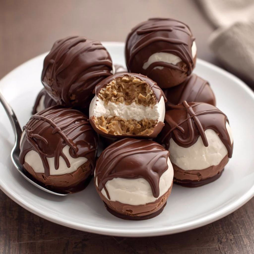 High-Protein Frozen Peanut Butter Greek Yogurt Bites Recipe