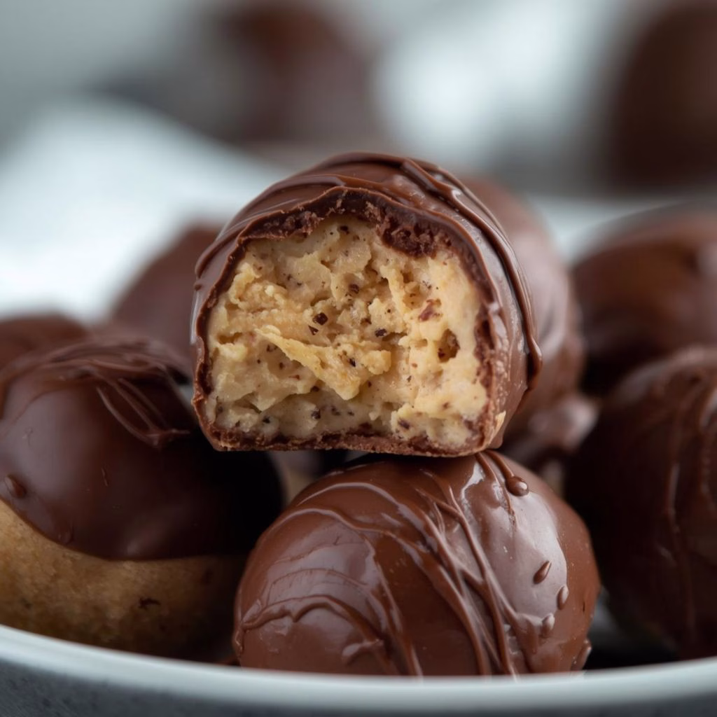 High-Protein Frozen Peanut Butter Greek Yogurt Bites Recipe