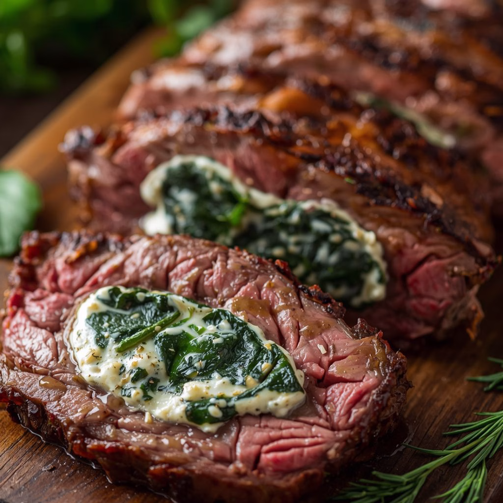 Steak Spinach Cheese Recipe