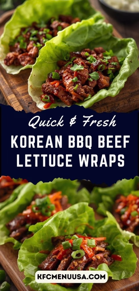 Korean BBQ Beef Lettuce Wraps Recipe