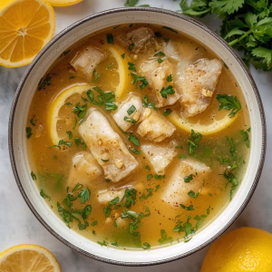 Lemon Fish Soup Recipe