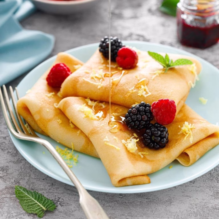 Poppy Seed Lemon Crepes Recipe