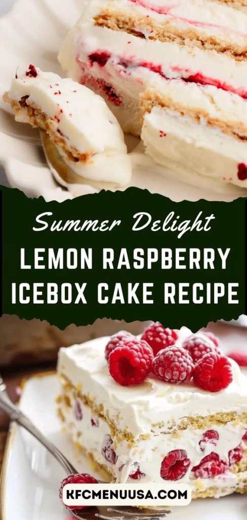 Lemon Raspberry Icebox Cake Recipe