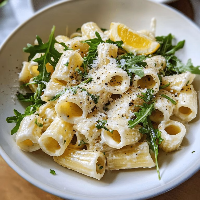 Lemon Ricotta Pasta With Arugula Recipe