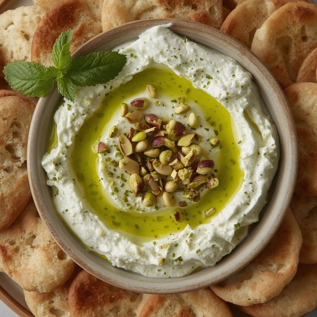 Mint and Pistachio Whipped Feta Recipe